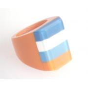 Wholesale Stripey Resin Rings 1