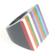 Wholesale Stripey Resin Rings