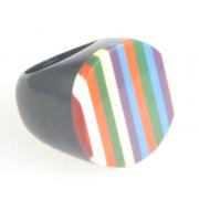 Wholesale Stripey Resin Rings