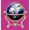 World Globe With Gold Finish Frame