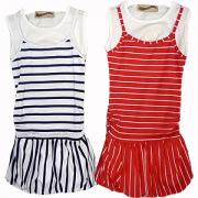 Wholesale Girls Striped Dresses