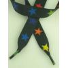 Black Multi Coloured Stars Shoelaces wholesale