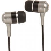 Wholesale Silver Black Metal Buds Stereo Earphones
