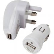 Wholesale 2 In 1 USB Mains And Car Charger Kits