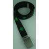 Black Belt With Green Leaf Logo wholesale