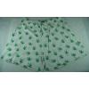 Green Leaf Design White Boxer Shorts wholesale