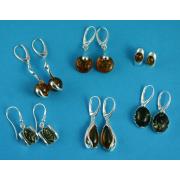 Wholesale Sterling Silver And Amber Earrings