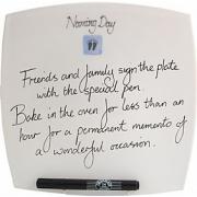 Wholesale Naming Day Gift Square Blue Signature Plates