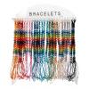 Glass And Cotton Rainbow Bracelets With Acrylic Display Rack wholesale