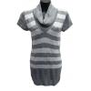 Cowl Neck Cap Sleeve Striped Dresses wholesale