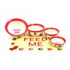 Feed Time Placemat Red And Cream Multi Paw wholesale