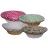 Round Wicker Basket With Eco Friendly Paint And Cotton Lining wholesale