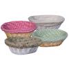 Oval Wicker Basket  With Eco Friendly Paint And Cotton Lining wholesale