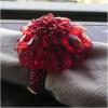 Ruby Crystal Flower Napkin Rings With Napkins wholesale
