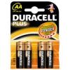 Duracell Plus AA 4 Pack Batteries