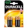 Duracell  AAA  4 Pack Batteries