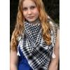 Cotton Classic Black And White Check Scarves wholesale