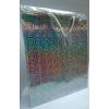 Large Silver Holographic Gift Bags With Tags wholesale