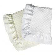 Wholesale Satin Trim Christening Baby Shawls