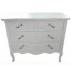French Shabby Chic White Chest Of Drawers With 3 Drawers wholesale