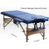 2 Section Navy Portable Massage Tables With Oil Holster wholesale