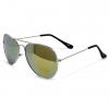 Aviator Sunglasses With Silver Frame And Yellow Spectrum Lens wholesale