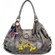 Wholesale Grey Fashion Shoulder Handbags With Padlock