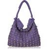 Purple Studded Tote Handbags