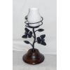 Wooden And Iron Mix Antique Look Candle Stands wholesale