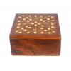 Wooden Handmade Coloured Brass Inlaid Jewellery Boxes wholesale