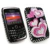 Blackberry Hearts In Love Diamante Back Mobile Covers wholesale