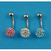 Wholesale Glitterball Navel Bars