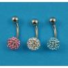 Glitterball Navel Bars