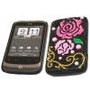 HTC Wildfire Diamante Back Covers With Pink Roses wholesale