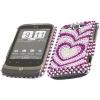 HTC Wildfire Diamond Back Covers With Purple Hearts wholesale