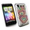 HTC Incredible S Diamante Back Covers With Rainbow Hearts wholesale