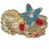 Betsey Johnson Sea Star Crab Shell Cocktail Pearl Rings wholesale