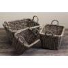 Grey Rattan Storage Log Basket Sets wholesale