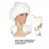 White Knitted Trapper Hats