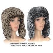 Wholesale Animal Print Faux Fur Trapper Hats