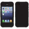 Armored Protector Everyday Duty Case For iPhones 4 4S Black