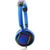 Blue Tartan DJ Fashion Headphones