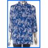 Womens Blue Butterfly Print Blouses wholesale