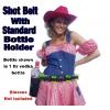 Shot Glass Waist Belt With 1 Standard Bottle Holders