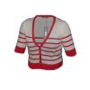 Womens Casual Red Striped Cardigans wholesale