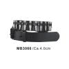 Black And Silver Bullet Belts