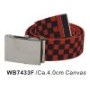 Red And Black Canvas Belts