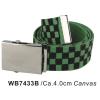 Green And Black Checkered Canvas Belts wholesale