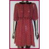 Womens Red Printed Collar Dresses wholesale