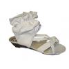 White Leather Lined Gladiator Sandals wholesale